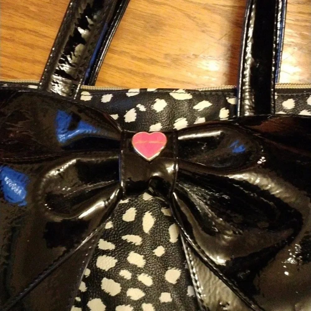 Betsey Johnson Spotted Satchel